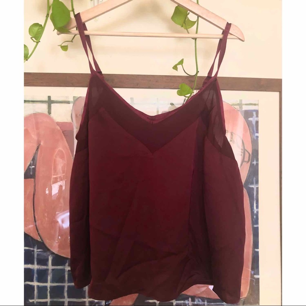 Target burgundy camisole.